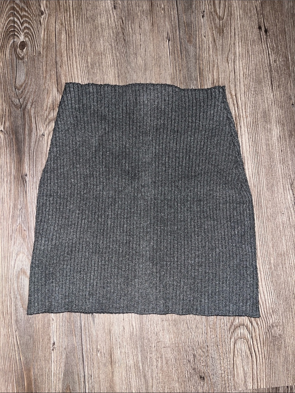 FINESSE Ribbed Button-Front Knit Skirt - Picture 2 of 5